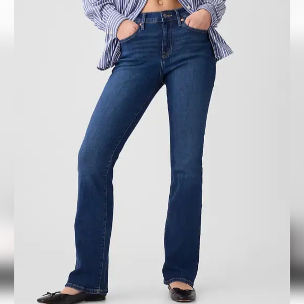 GAP Baby Boot Mid Rise Stretch Jeans in Deep Blue 10R 30